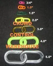 1.0 in. Light Duty Plastic Chain (#4), Specialty Colors