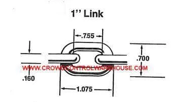 1.0 in. Light Duty Plastic Chain (#4), Specialty Colors