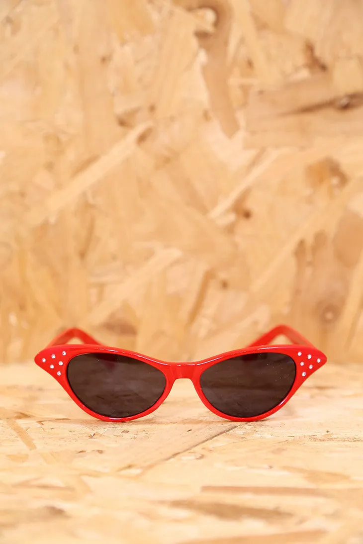 50s Red Feline Sunglasses