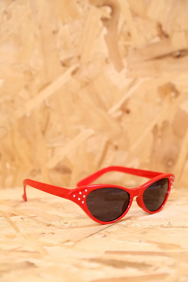 50s Red Feline Sunglasses