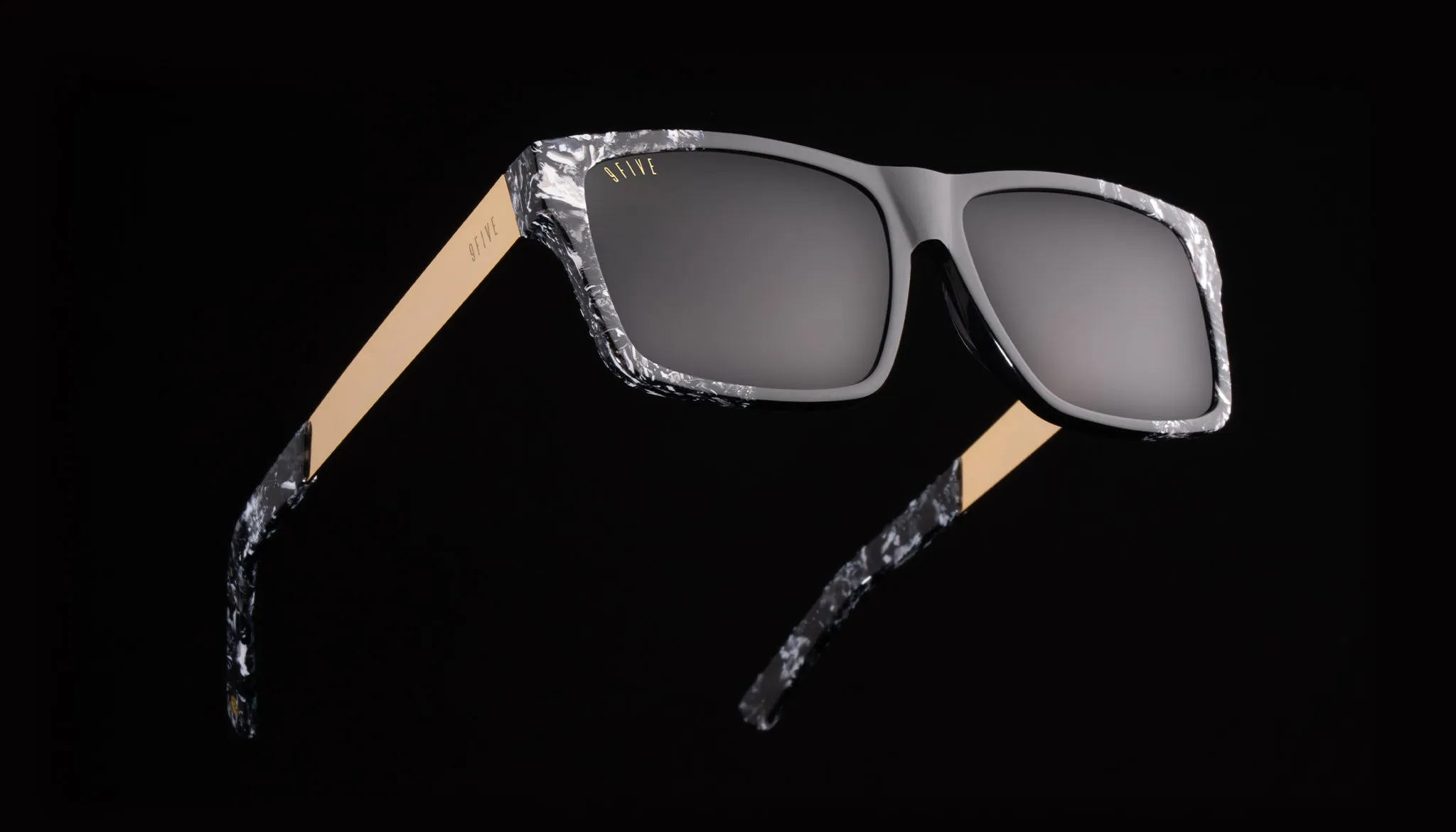 9FIVE Caps LX Black & White Onyx Sunglasses