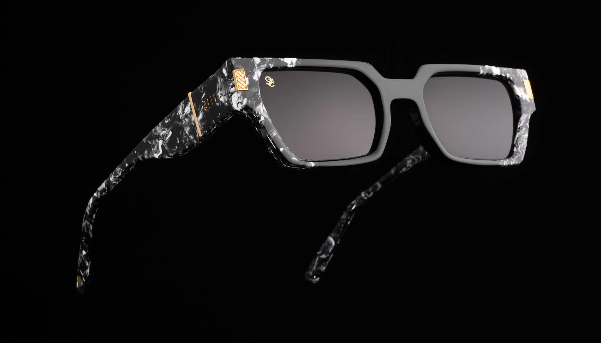 9FIVE Locks Black & White Onyx Sunglasses