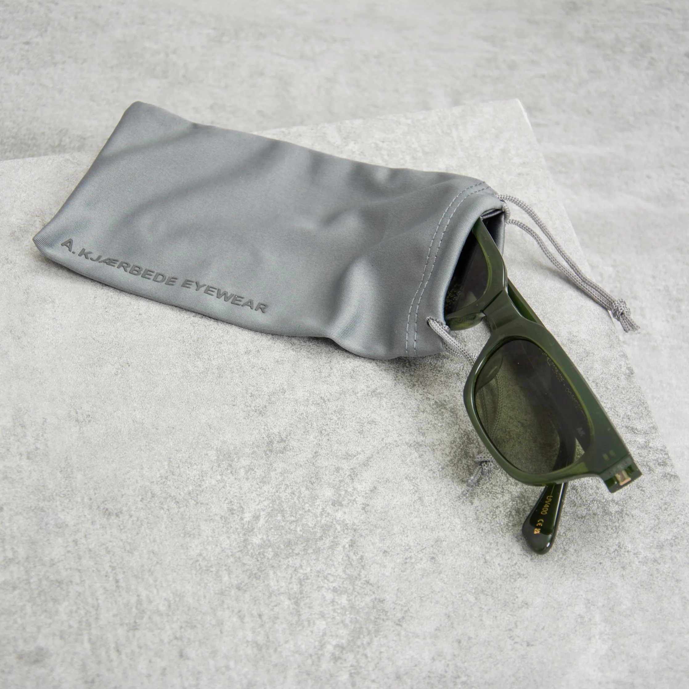 A Kjaerbede Bror KL2108-005 Sunglasses - Dark Green Transparent