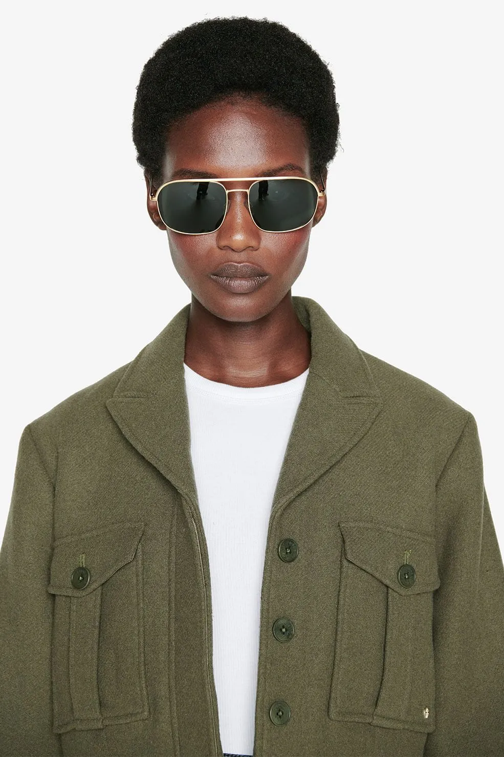Anine Bing - Highland Sunglasses in Gold
