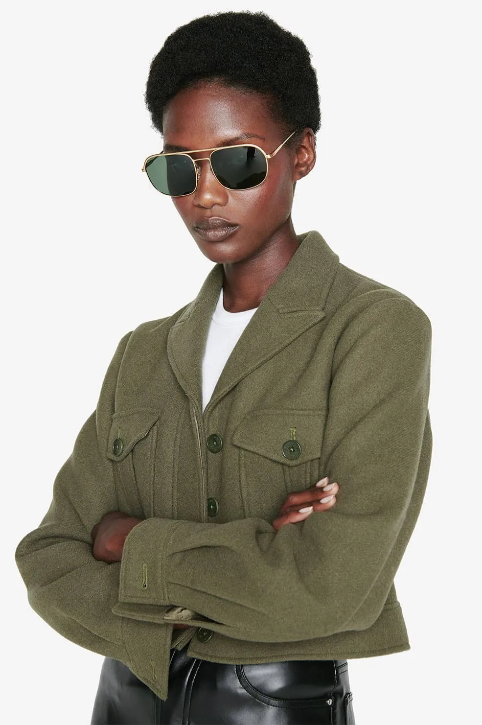 Anine Bing - Highland Sunglasses in Gold