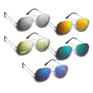 Aviator Sunglasses - Colour Mirror