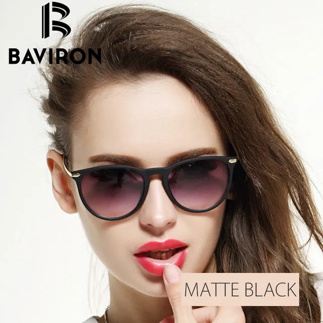 BAVIRON Scrub Frame Sunglasses Women Lightweight Mirrored Glasses Cat Eye Colorful Plastic Eyewear Super Discount Gafas 88286