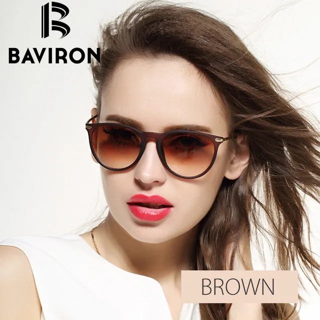 BAVIRON Scrub Frame Sunglasses Women Lightweight Mirrored Glasses Cat Eye Colorful Plastic Eyewear Super Discount Gafas 88286