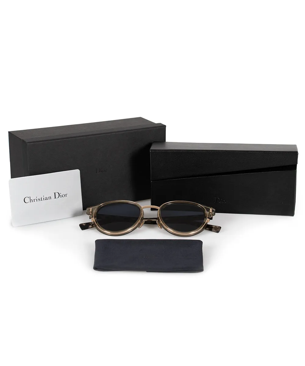 Christian Dior Black Tie 20OA9 50 Round Sunglasses