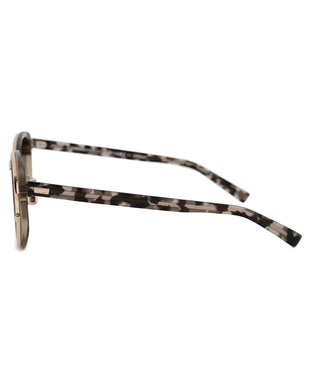 Christian Dior Black Tie 20OA9 50 Round Sunglasses