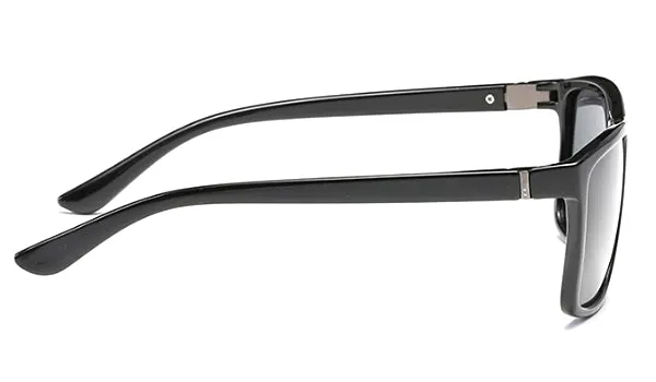 Classy Men Black Square Sunglasses