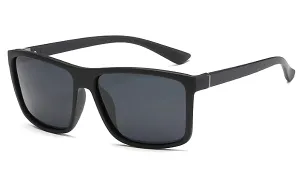 Classy Men Black Square Sunglasses