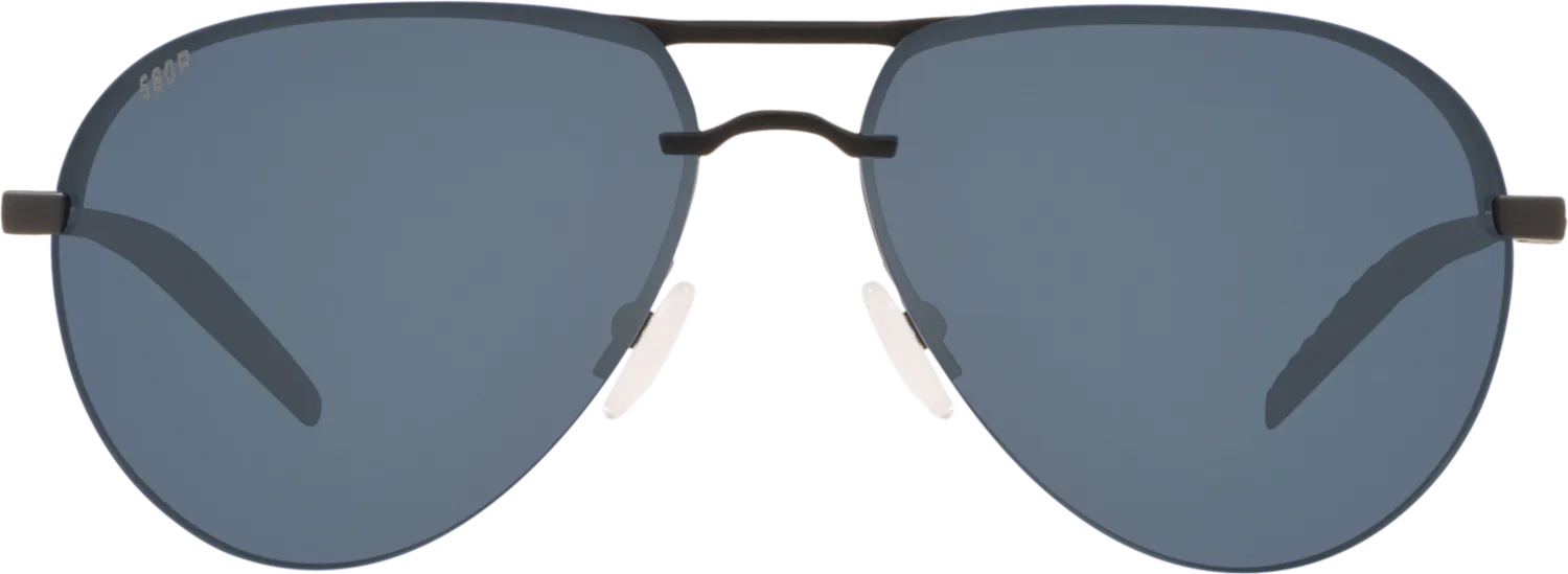 Costa Del Mar Helo Sunglasses - Matte Black/Gray 580P