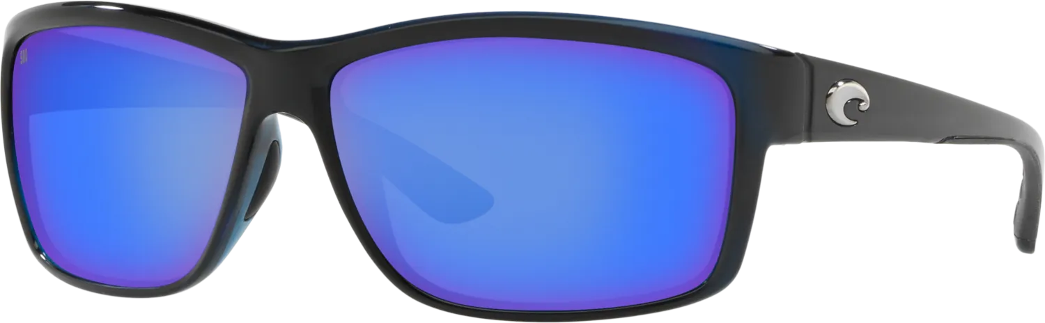 Costa Del Mar Mag Bay Sunglasses - Shiny Black/Blue Mirror 580G