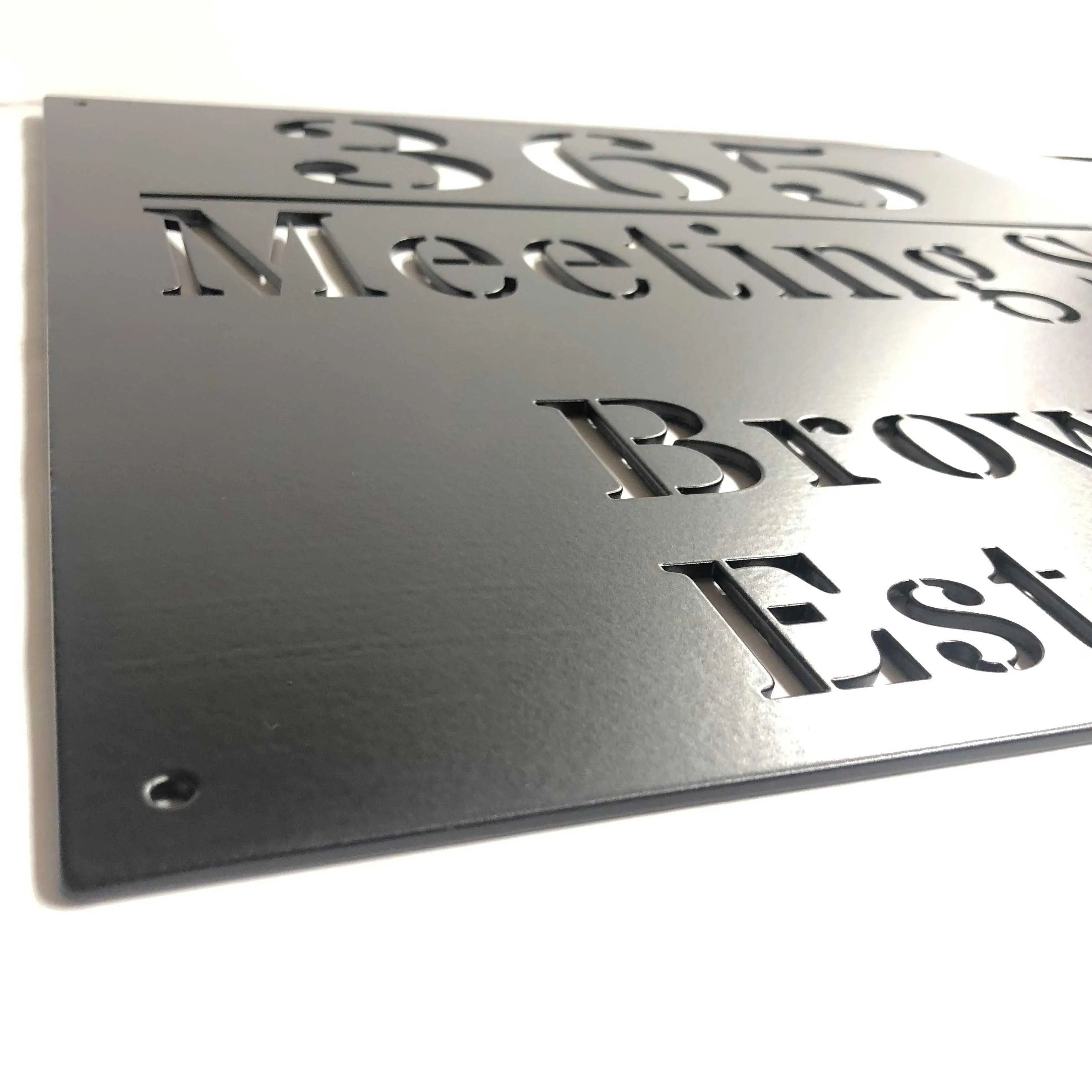Customized Metal Address Sign 16x16