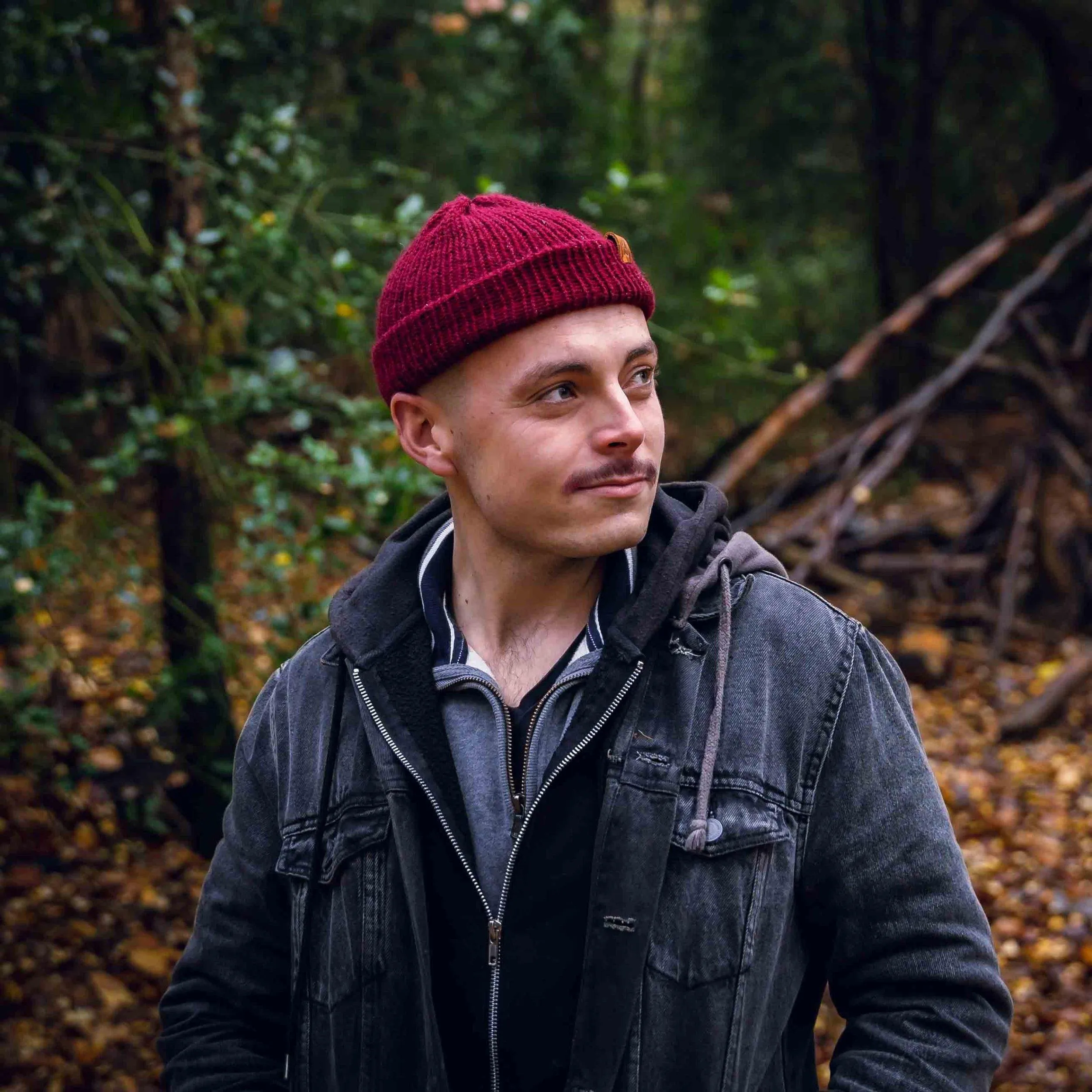 Dark Plum Trawler Wooly Hat