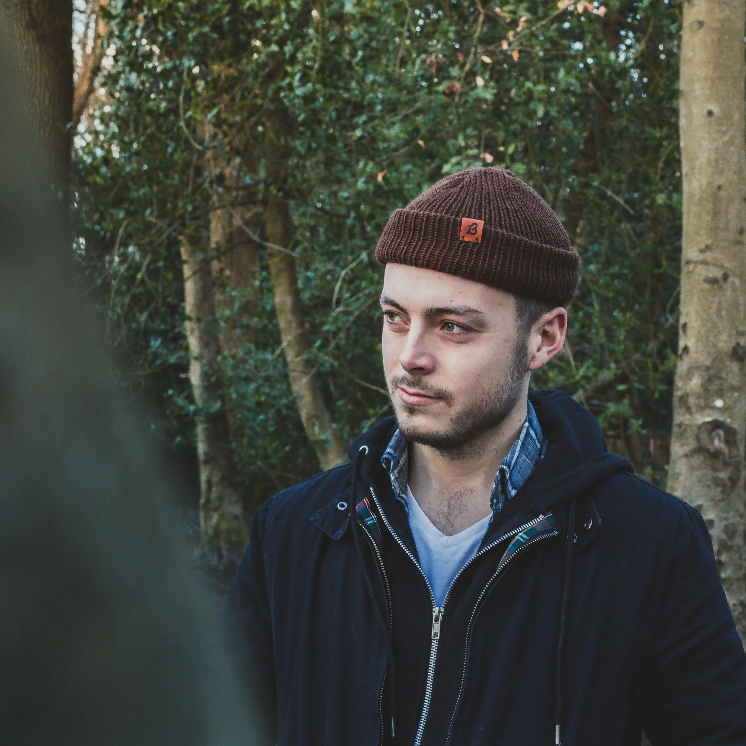 Dark Plum Trawler Wooly Hat