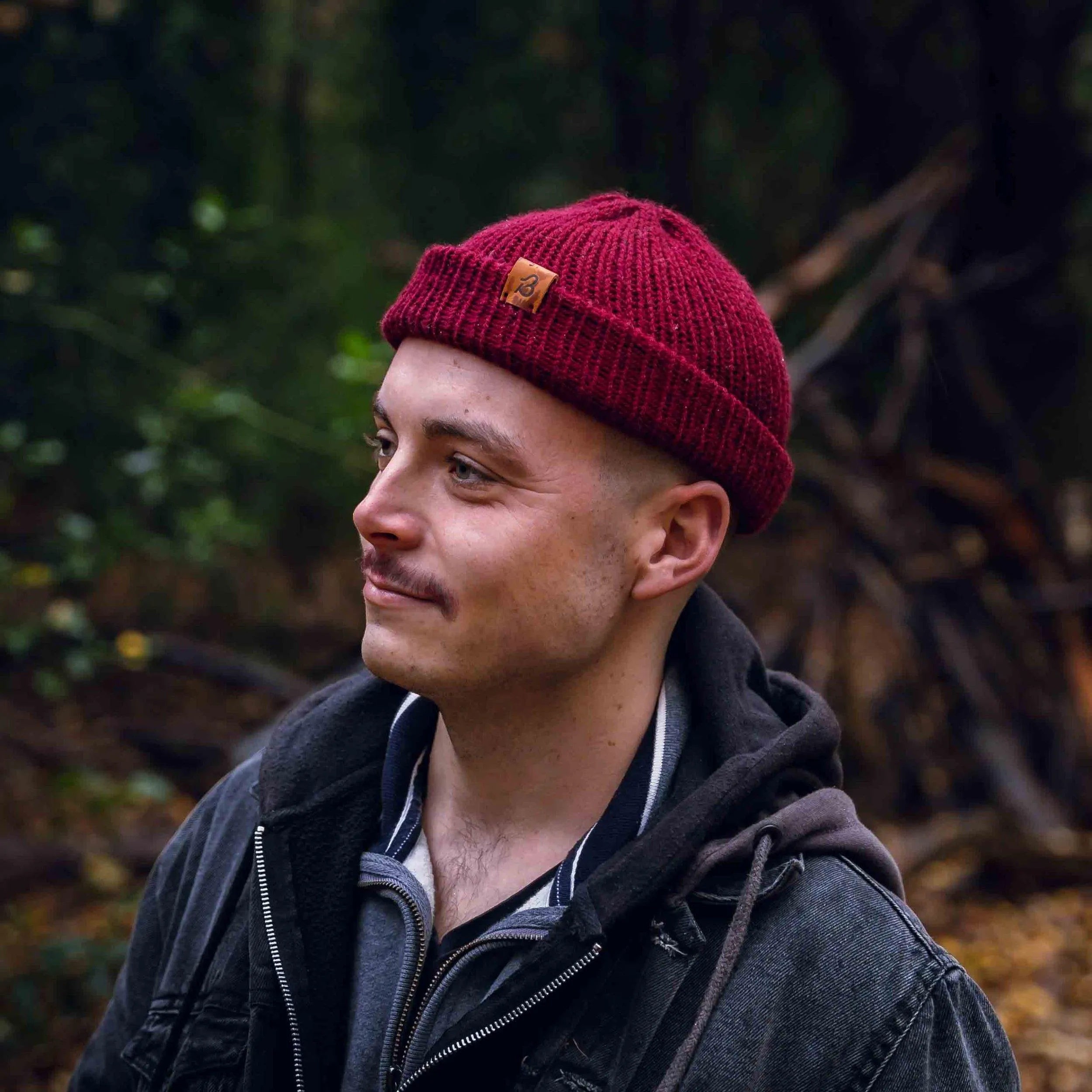 Dark Plum Trawler Wooly Hat