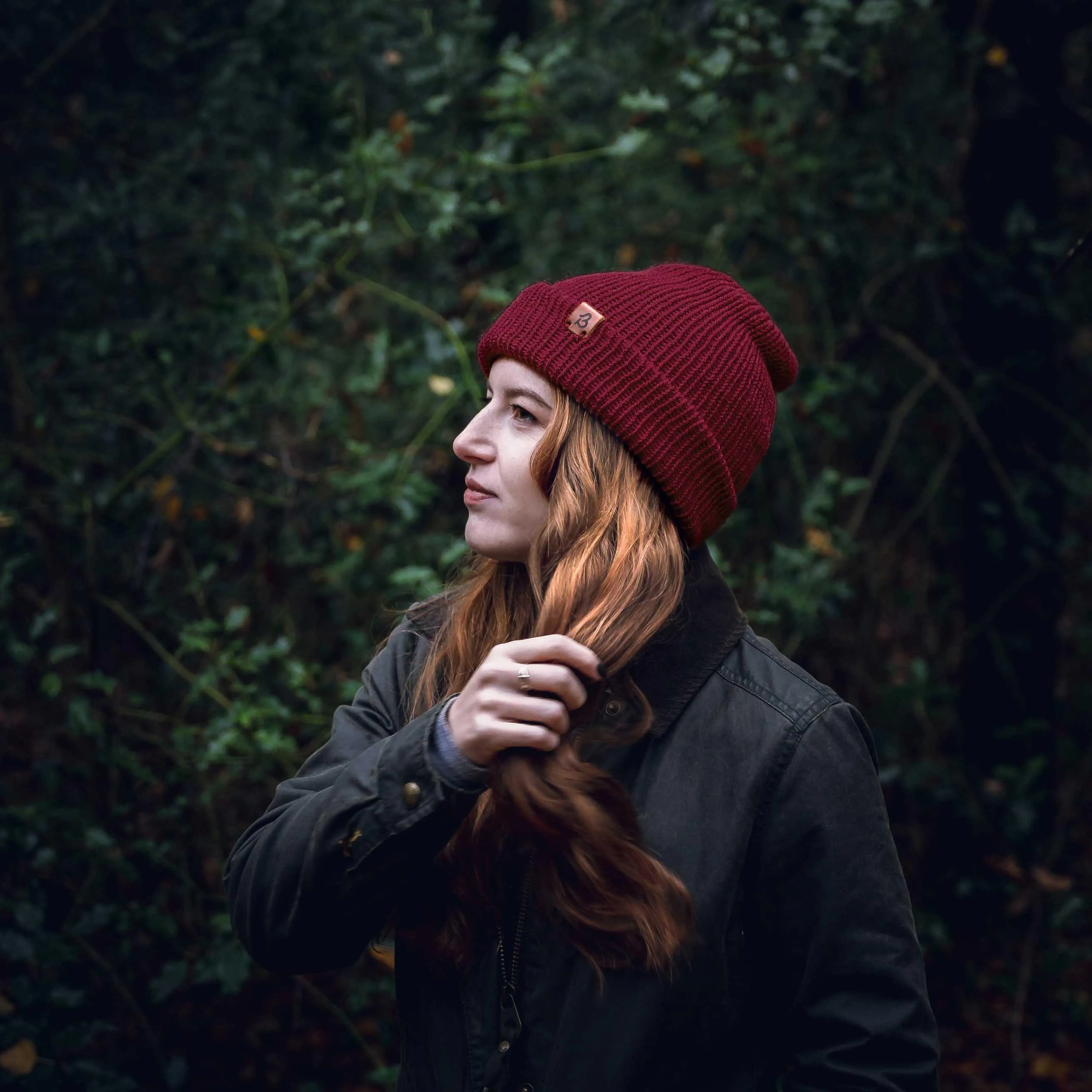 Dark Plum Trawler Wooly Hat