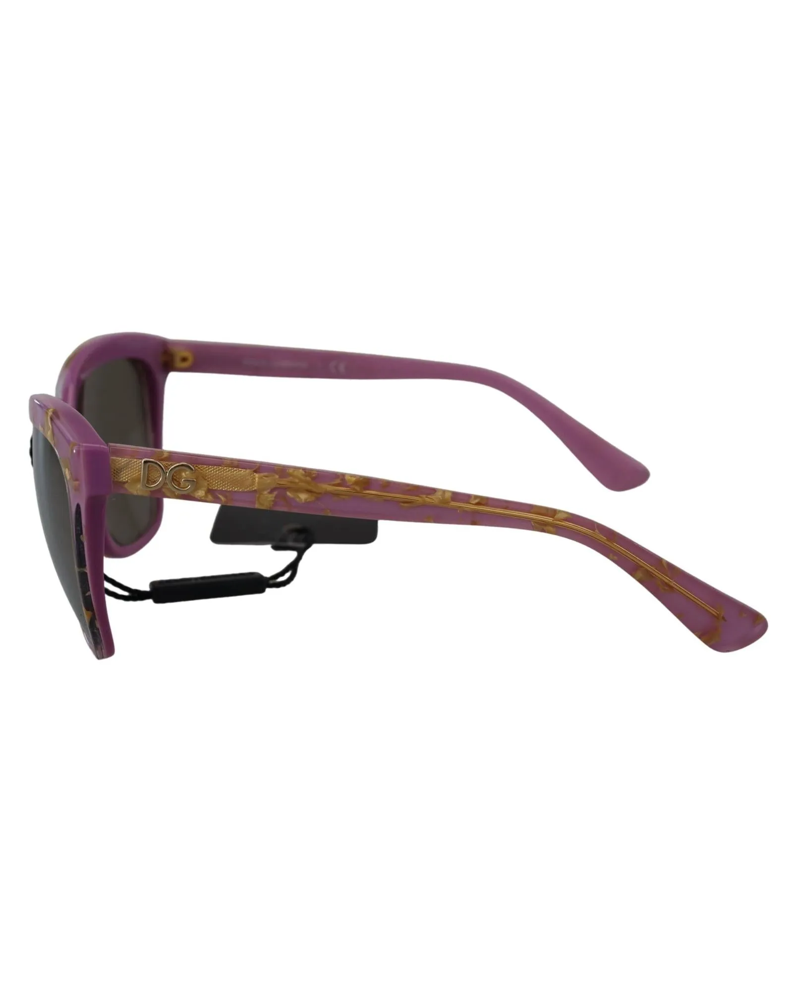 Dolce & Gabbana DG 4294 Cat Eye Sunglasses - Purple with Gold Flakes