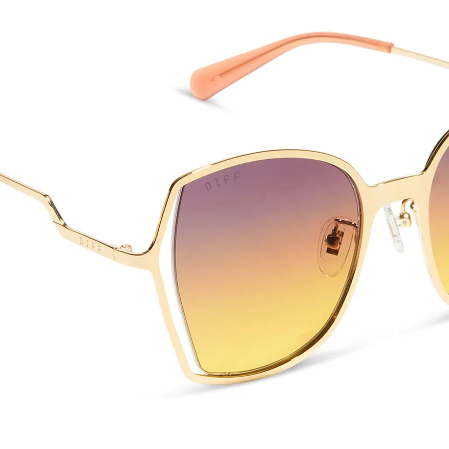 DONNA III - GOLD   INCA GRADIENT SUNGLASSES