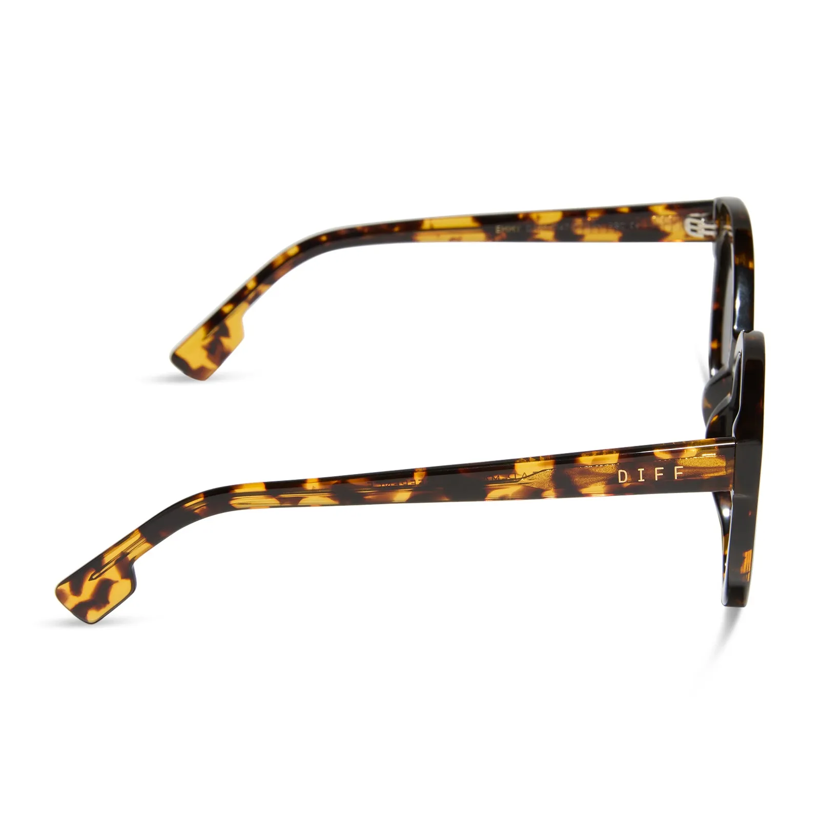 EMMY - DARK TORTOISE   GREY SUNGLASSES