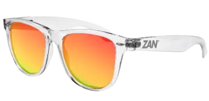 EZMT04 Minty Clear Frame, Smoked Crimson Mirrored lens