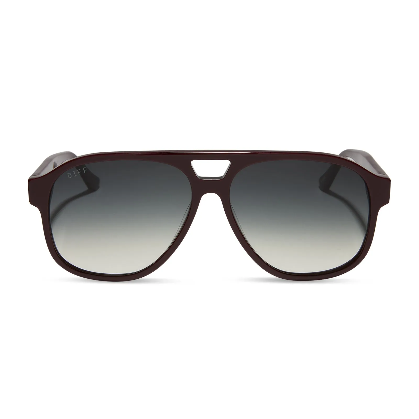 JESSIE JAMES DECKER - NASH   BURGUNDY   GREY GRADIENT SUNGLASSES