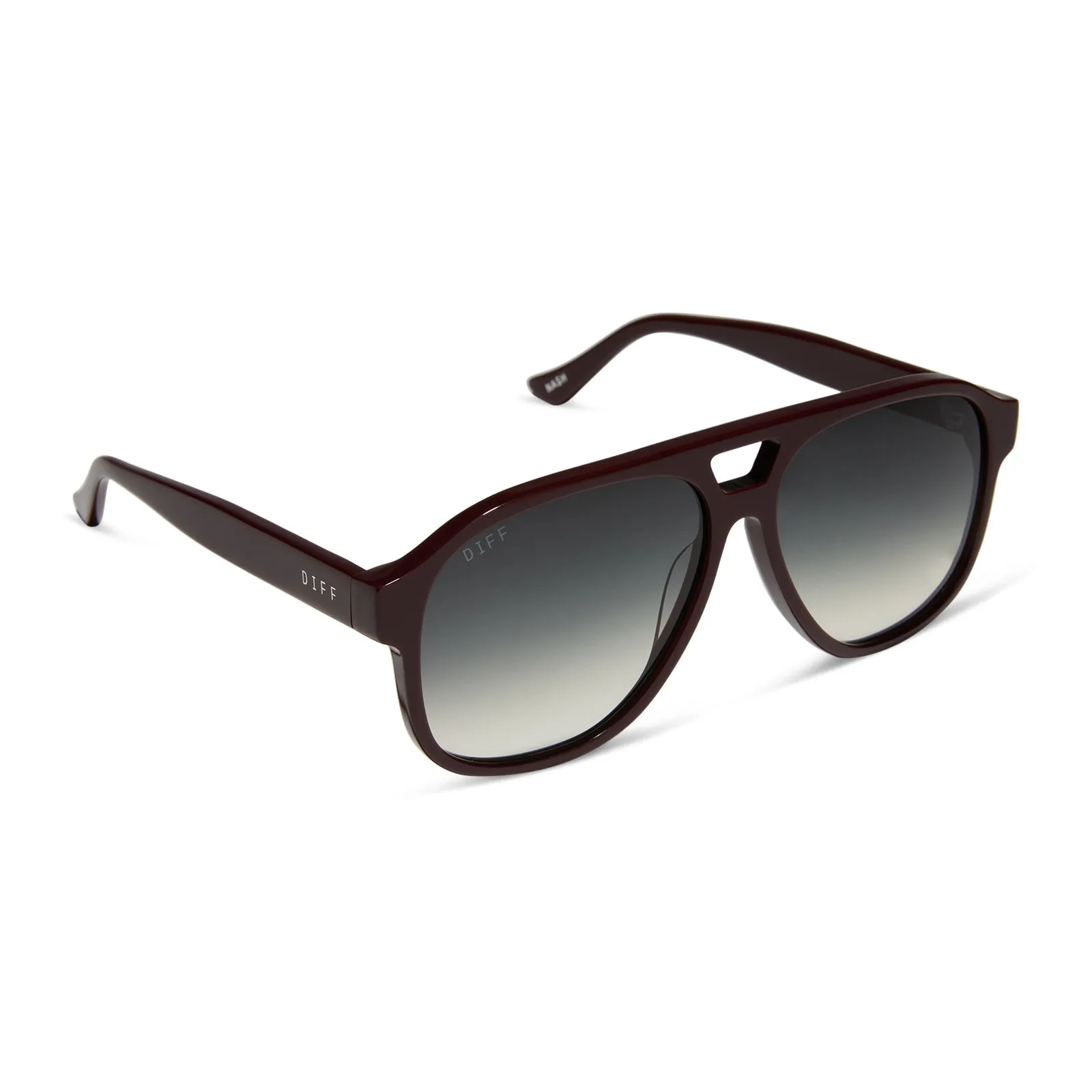 JESSIE JAMES DECKER - NASH   BURGUNDY   GREY GRADIENT SUNGLASSES