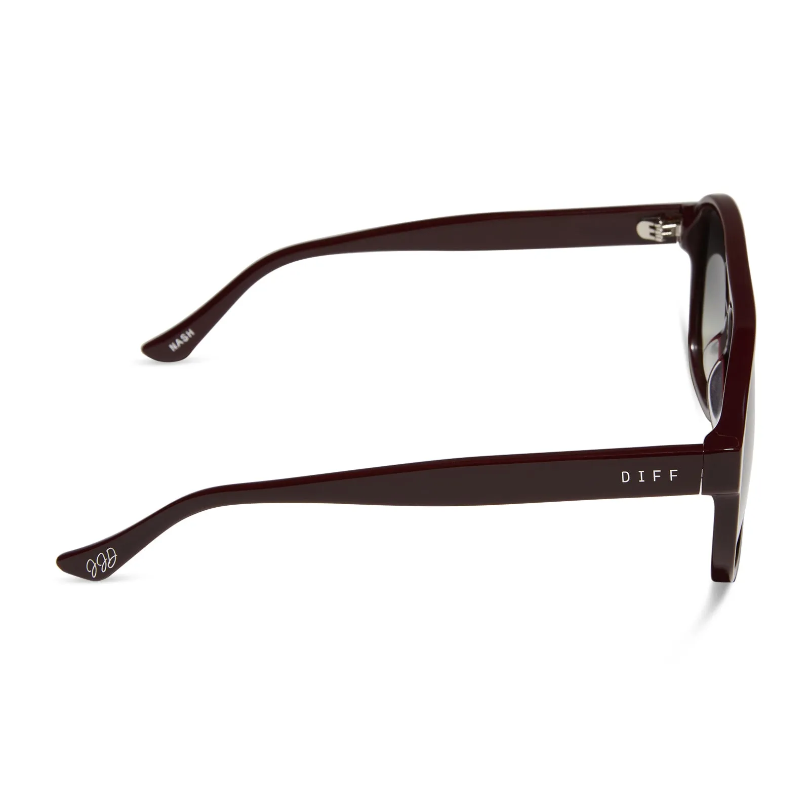 JESSIE JAMES DECKER - NASH   BURGUNDY   GREY GRADIENT SUNGLASSES