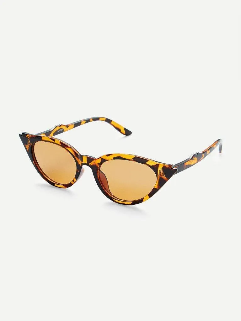 Leopard Frame Cat Eye Sunglasses
