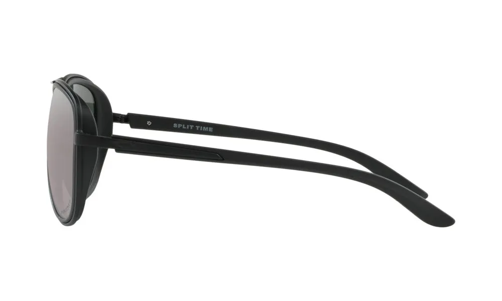 Oakley Womens Split Time Matte Black Frame - Prizm Black Lens - Polarized Sunglasses