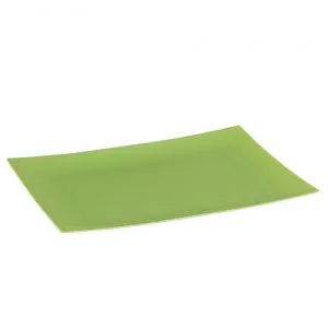Pistachio 9" Rectangular Plastic Salad Plates (Case Qty: 120)