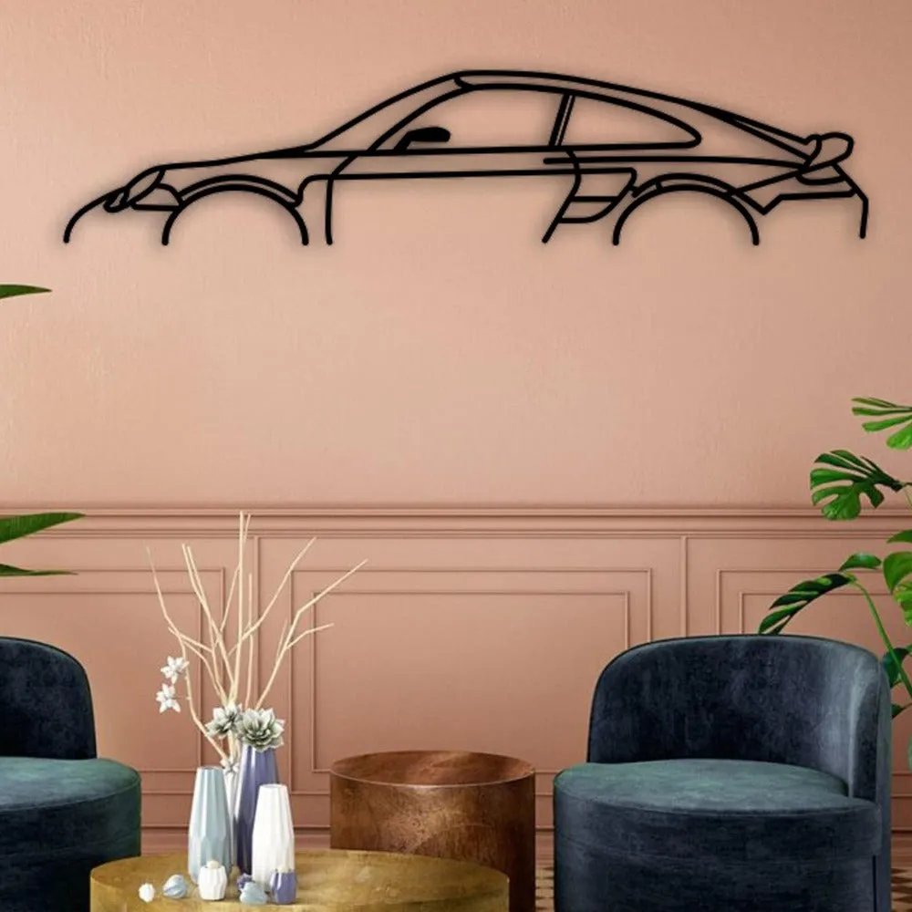 Porsche 911 Turbo S 997 Car Silhouette