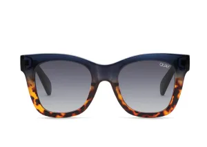 QUAY - After Hours Sunglasses in Navy Tort/Smoke Lens
