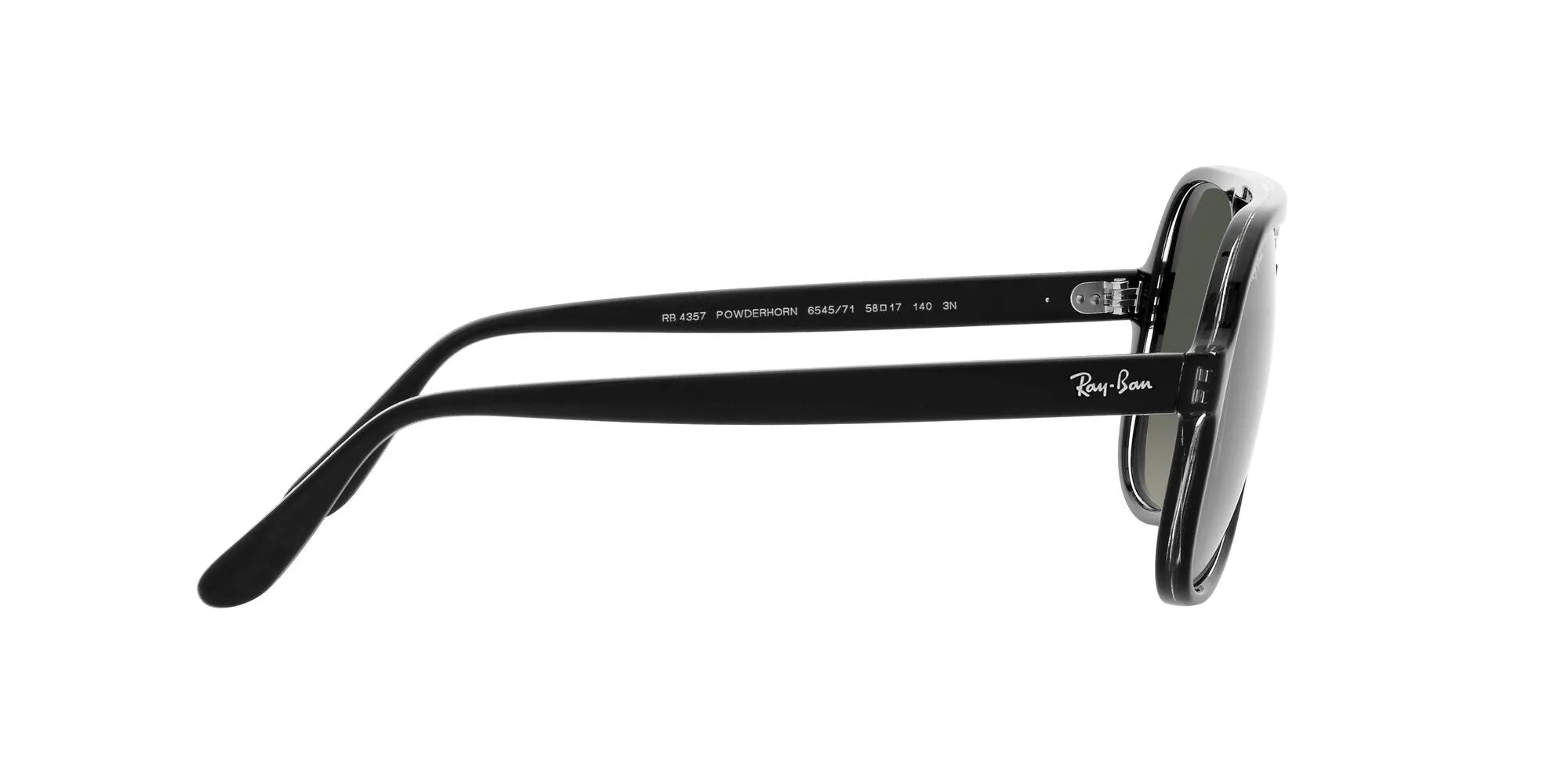 Ray Ban Black Sunglasses with Grey Gradient Lenses-RB_4357_654571_58mm