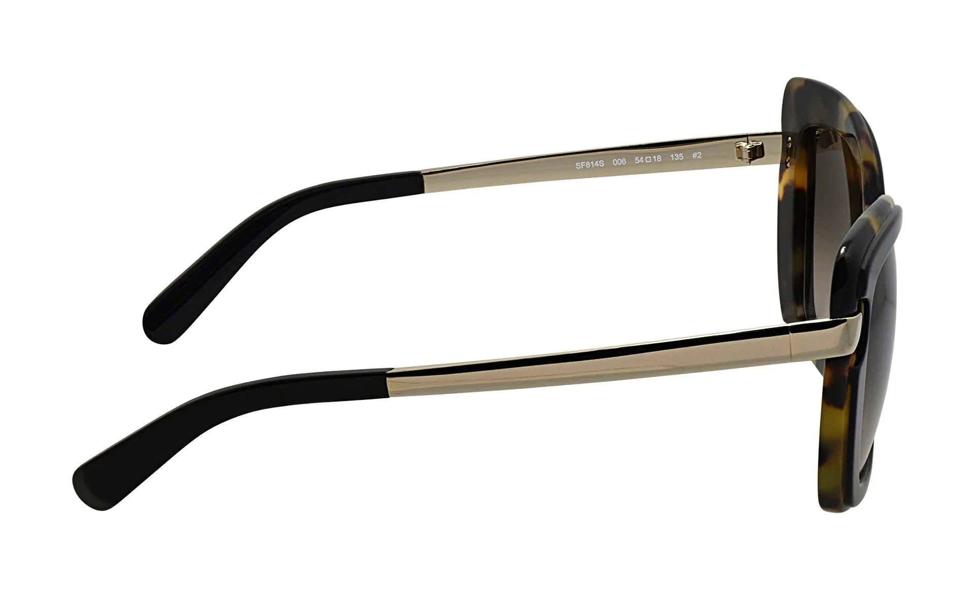 Salvatore Ferragamo Women Black-Havana Sunglasses SF_814S_006_54mm