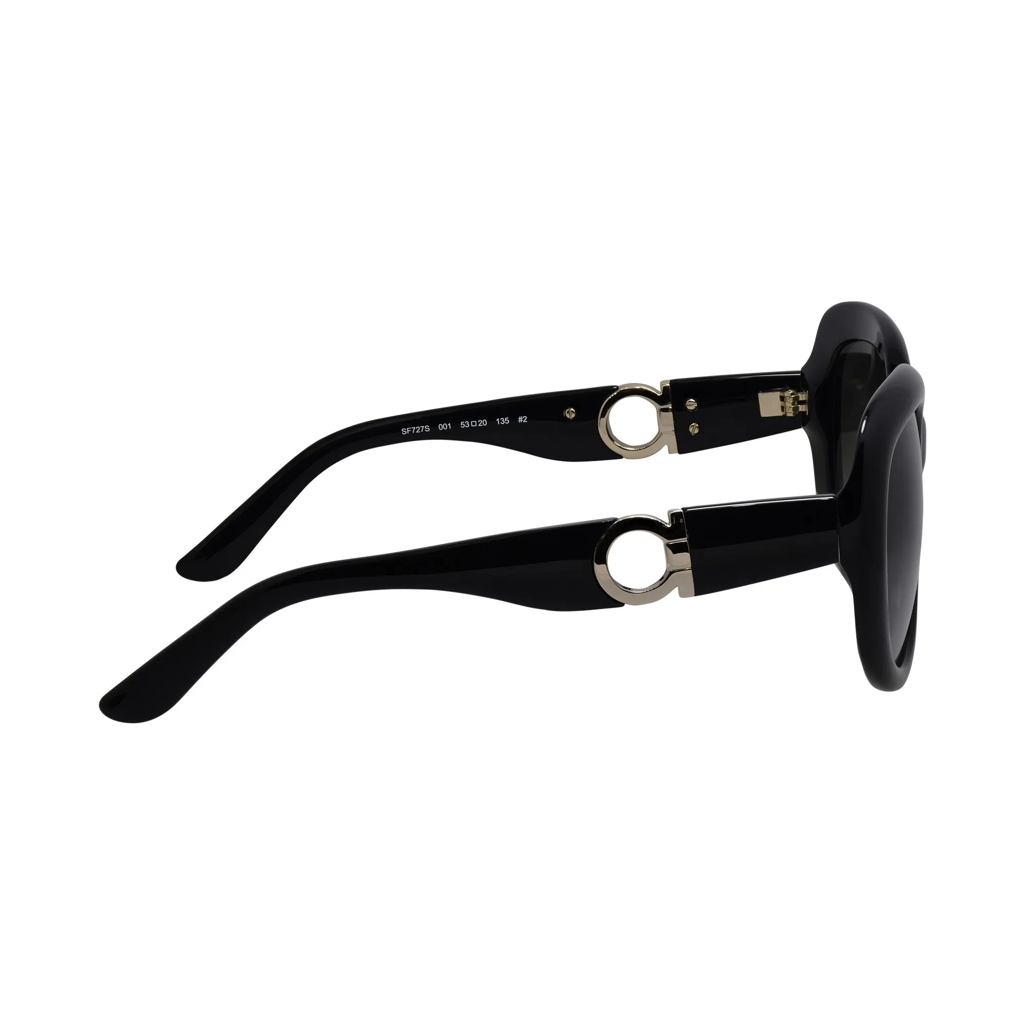 Salvatore Ferragamo Women Black Sunglasses SF_727S_001_53mm