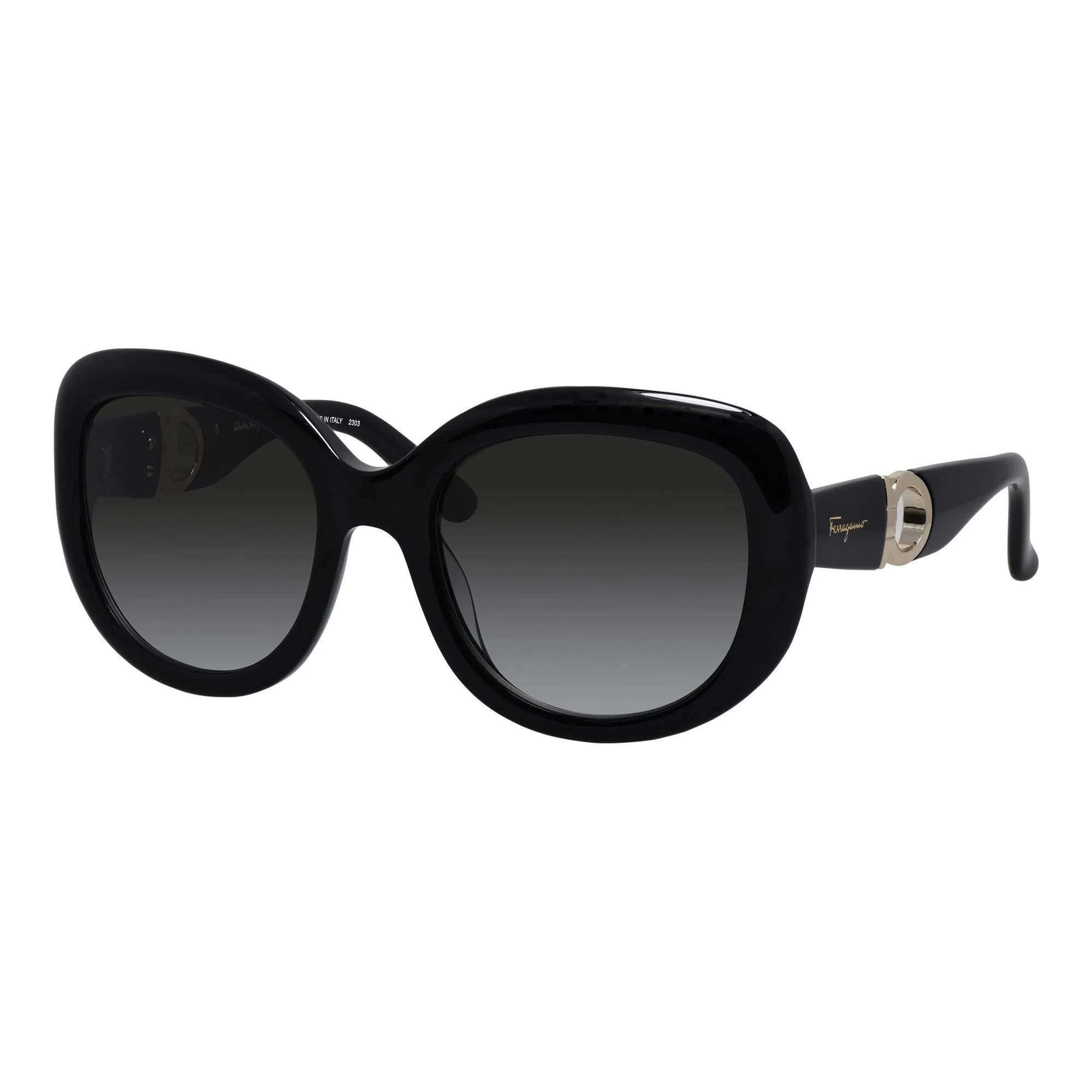 Salvatore Ferragamo Women Black Sunglasses SF_727S_001_53mm