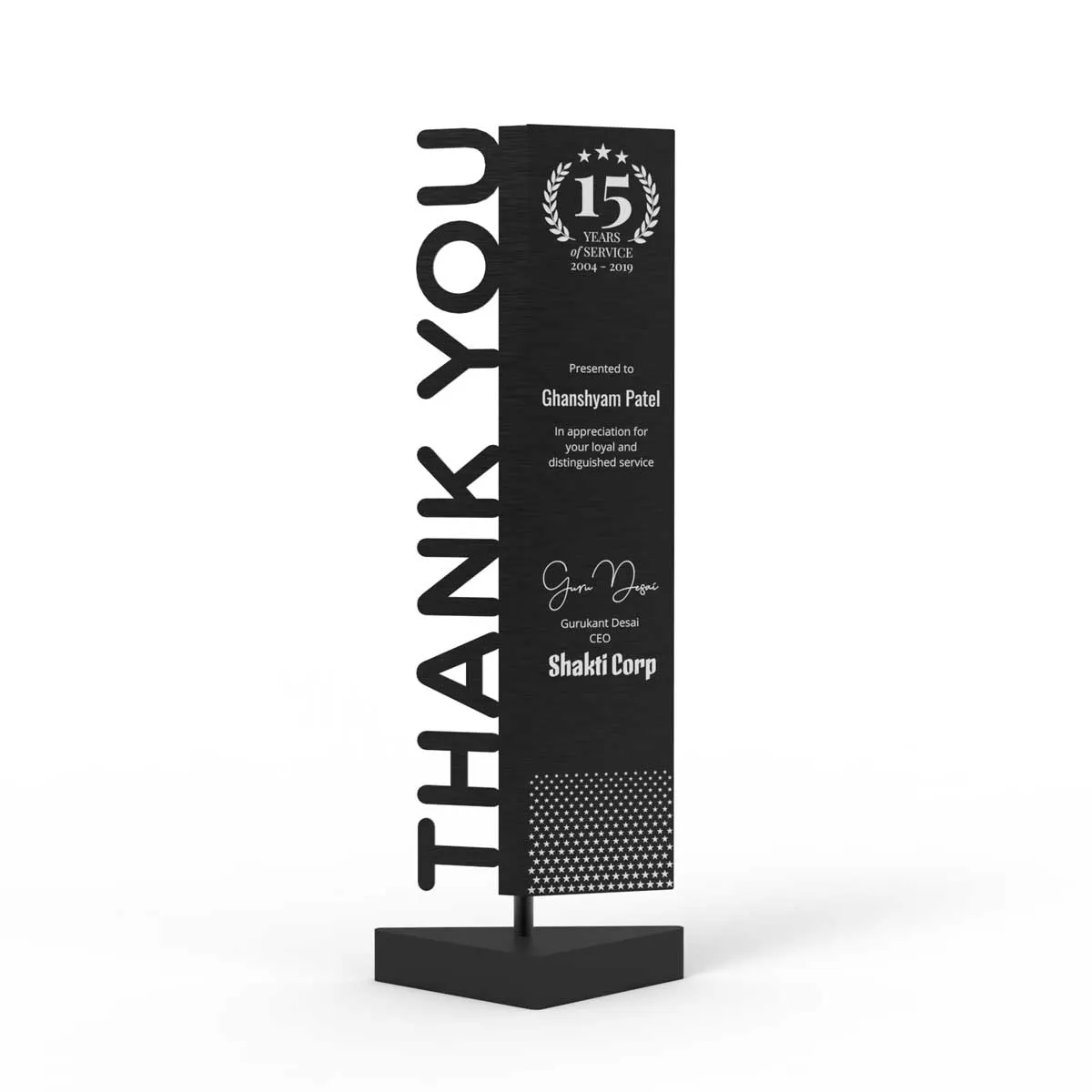 Steel Axis Trophy - Years of Service Award