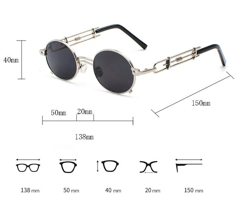 Unisex Steampunk Sunglasses