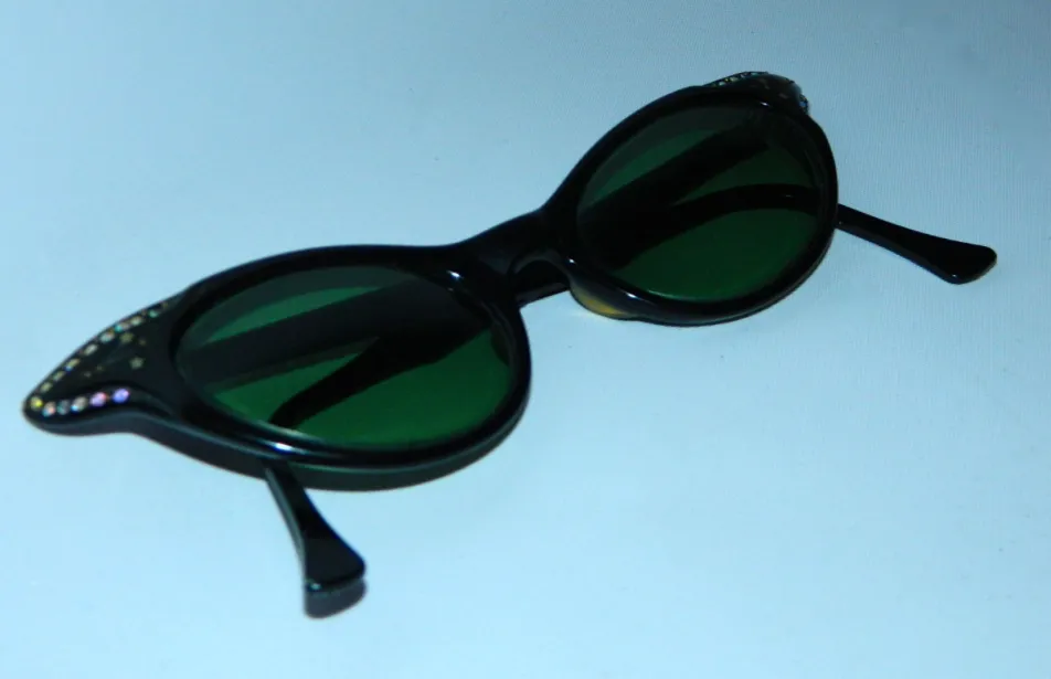 vintage 1950s cat eye glasses Rhinestone sunglasses frames